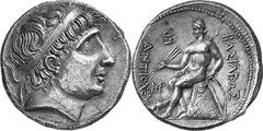 THE GREEK WORLD SYRIA Antiochos I Soter, King of Syria, 280-261 Estimate: CHF 2'250.00 Tetradrachm (Silver, 17.05g 6), Ekbatana, c. 278-261. Diademed head of Antiochos I to right. Rev. Apollo seated l