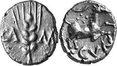 The Celtic Coinage of Britain The Catuvellauni and Trinovantes – South East Britain Estimate: CHF 1'250.00 - -. Quarter Stater (Gold, 1.40 g 12), Camulodunum, 10-40. As last, struck from the same dies