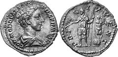 THE EARLY ROMAN EMPIRE Commodus Caesar, 175-177 Estimate: CHF 425.00 Denarius (Silver, 3.50 g 6), 175-176. COMMODO CAES AVG FIL GERM SARM Bare-headed and draped bust of Commodus to right. Rev. PRINC I