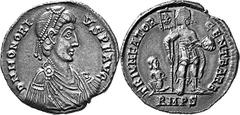 The Later Roman Empire, Byzantium and the Successor States in the West Honorius, 393-423 Estimate: CHF 24'000.00 Multiple of Six Siliquae (Silver, 13.44 g 6), Rome, 404/407-408. D N HONORIVS P F AVG D