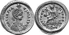 The Later Roman Empire, Byzantium and the Successor States in the West Galla Placidia, Mother of Valentinian III, Augusta, 421-450 Estimate: CHF 12'500.00 Solidus (Gold, 4.46 g 6), 430-440. GALLA PLAC