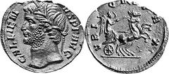 The Early Roman Empire Gallienus Estimate: CHF 7'500.00 Aureus (Gold, 2.68 g 11), 265. GALLIENVS P F AVG Head of Gallienus to left, crowned with reeds. Rev. VBIQVE PAX Victory in biga galloping to rig