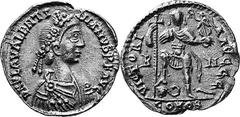 Multiple Lots Lot of 8 AV Estimate: CHF 750.00 Eight Late Roman and Byzantine gold pieces. Arcadius: Tremissis, Ravenna, RIC 1290; Valentinian III (3): Solidus, Rome, RIC 2014; Tremisses (2), RIC 2061