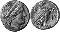 THE COINAGE OF OLYMPIA The Bronze Coinage of Olympia Estimate: CHF 800.00 2 Assaria (AE 25 mm, 11.05 g 11). Head of Hera to right, wearing stephane ornamented with crudely drawn palmettes. Rev. F- Eag