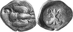THE COINAGE OF OLYMPIA Multiple Lots of Coins from Olympia Estimate: CHF 1'250.00 Seven silver drachms and hemidrachms of the 5th and early 4th centuries. 1, Hemidrachm (2.96 g 12). Eagle right with s
