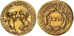 Roman Gold Coins Nero, 54-68 Estimate: CHF 14'000.00 Aureus (Gold, 7.67 g 2), October-December 54. Obverse: AGRIPP AVG DIVI CLAVD NERONIS CAES MATER Confronted busts of Nero, bare headed on the left f