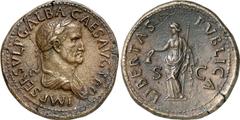 Roman Coins Roman Coins Estimate: CHF 6'500.00 Galba, 2 April 68 - 15 January 69. Sestertius (Orichalcum, 26.17 g 7), late summer 68. IMP SER SVLP GALBA CAES AVG TR P Laureate and draped bust of Galba