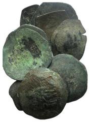Lot of 10 Byzantine Trachy, to be catalog. LOT SOLD AS IS, NO RETURNS