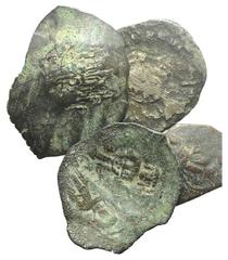 Lot of 4 Roman and Byzantine coins, including an Imperial Antoninianus and 3 BI Aspron Trachy. To be catalog. LOT SOLD AS IS, NO RETURNS