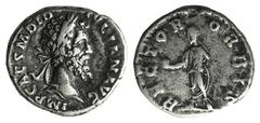 Didius Julianus (193). AR Denarius (17mm, 3.01g, 6h). Rome. I Laureate head r. R/ Didius Julianus, togate, standing l., holding globe in outstretched r. hand and roll in l. RIC IV 3; RSC 15. Good VF /