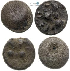 Celts | Kelten Moravia / Lower Austria, Celts Obol (4 pcs). Roseldorf / Němčice II type Mähren / Niederösterreich, Kelten Obol (4 Stk.). Typ Roseldorf / Němčice II Morava / Dolní Rakousko, Kelti Obol 