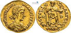 Valentinianus III, Roman Empire Solidus (430–455). Milan. Rare! Valentinianus III., Römische Kaiserzeit Solidus (430–455). Mailand. Selten! Valentinianus III., Římské císařství Solidus (430–455). Milá