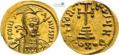 Constantine IV, Byzantine Empire Solidus (681–685). Constantinople. Remains of mint lustre in the fields. Light traces of corrosion. Constantine IV., Byzantinisches Reich Solidus (681–685). Konstantin