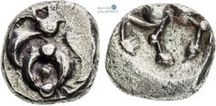Southern Germany, Celts Quinar. Büschel type Süd-Deutschland, Kelten Quinar. Büscheltyp Jižní Německo, Kelti Kvinár. Typ Büschel 1,82 g, 10,5-11,5 mm, Ag, VF / VF