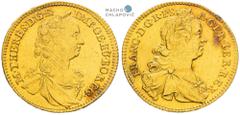 Maria Theresa, House of Habsburg. Gold token (1753) (Ducat). Visit to the new mint in Vienna. Vienna. Slightly adjusted. Traces of mounting. Very rare! Maria Theresia, RDR. Goldmedaille (1753) (Dukat)
