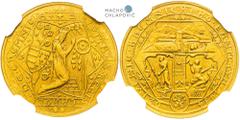 Czechoslovakia (1960-1989), Period after 1918. Gold Medal 1934/1971 (Ducat). Revival of Kremnitz mining. Kremnitz. Rare! Tschechoslowakei (1960-1989), Zeitraum nach 1918. Goldmedaille 1934/1971 (Dukat