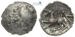 Central Europe, Celts. Obol (1st century BC). Karlstein type. Rare in this condition. Mitteleuropa, Kelten. Obol (1. Jh. v. Chr.). Typ Karlstein. Selten in dieser Erhaltung. Střední Evropa, Kelti. Obo