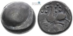 Northwestern Slovakia, Celts. Didrachm. Velký Bysterec type. Light traces of corrosion. Nordwestslowakei, Kelten. Didrachme. Typ Velký Bysterec. Kleine Korrosionsspuren. Severozápadní Slovensko - obla