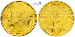 Czechoslovakia (1918-1939), Period after 1918. Gold medal 1932 (Ducat). Anniversary of the birth of Dr. Miroslav Tyrš - the founder of the Sokol movement. Kremnitz. Tschechoslowakei (1918-1939), Zeitr
