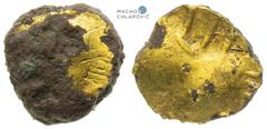 Celts | Kelten Bohemia. Celts. 1/3 Stater – AE gold plated. Athena Alkidemos type. Traces of corrosion. Böhmen. Kelten. 1/3 Stater – AE Subärat. Typ Athene-Alkidemos. Korrosionsspuren. Čechy. Kelti. 1