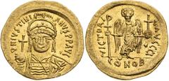 Byzantine Empire / Byzantinisches Reich Solidus (527 - 565) / Solidus (527 - 565) , Justinian I 527-565 / Justinian I. 527-565, Konstantinopol / Constantinople / Istanbul, 4,48 g, 21 mm, Au, Sear 140,