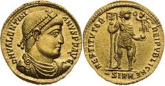 Roman Empire, Ancient coins Solidus 364 A.D., Valentinianus I (Flavius Valentinianus) - Roman Emperor between 364 - 375 A.D. Valentinianus I was the son of Gratin, came from southern Pannonia and was 