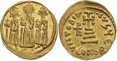 Byzantine Empire, Ancient coins Solidus 610 - 641 A.D., Heraclius - Byzantine Emperor between 610 - 641 A.D. Byzantinisches Reich, Antike Münzen Solidus 610 - 641 A.D., Heraklios - Byzantinische Kaise