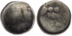 Eastern Slovakia / Northeastern Hungary, Cotini, Celts Tetradrachm, Lapujto area, (100 - 60 B.C.). Based of the type Zemplin The obverse is probably based on the type of Zemplin. The reverse is probab