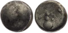 Eastern Slovakia / Northeastern Hungary, Cotini, Celts Tetradrachm, Lapujto area, (100 - 60 B.C.). Based of the type Zemplin The obverse is probably based on the type of Zemplin. The reverse is probab