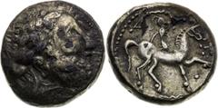 Celts / Kelten South of Central Slovakia, Celts Tetradrachm, With triangle ornaments type Süd den Mittelslowakei, Kelten Tetradrachme, Typ mit Dreieckornament Jih středního Slovenska, Kelti Tetradrach