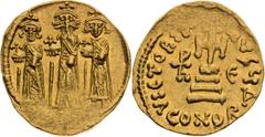 Byzantine Empire / Byzanz Heraclius, Byzantine Empire Solidus, 4th officina Lightly weakly struck. Herakleios, Byzantinisches Reich Solidus Leichte Prägeschwäche. Herakleios, Byzantská říše Solidus, 4