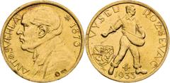 Czechoslovakia / Tschechoslowakei Czechoslovakia (1918 - 1939), Period after 1918 Gold Medal 1933 (Ducat), Antonín Švehla Minted 500 pcs. Tschechoslowakei (1918 - 1939), Zeitraum nach 1918 Goldmedaill