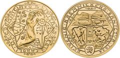 Czechoslovakia / Tschechoslowakei Restrikes and Replicas, Period after 1918 Gold Medal (1934) 2016 (Ducat), Reviving of Kremnitz´s mining Minted 100 pcs. Restrike. Repliken und Nachprägungen, Zeitraum