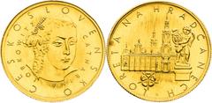 Period after 1918 / Zeitraum nach 1918 Czechoslovakia (1960 - 1989), Period after 1918 Gold Medal 1968 (Ducat), Views of Prague Minted 200 pcs. Rare! Tschechoslowakei (1960 - 1989), Zeitraum nach 1918