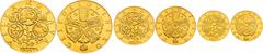 Period after 1918 / Zeitraum nach 1918 Czechoslovakia (1960 - 1989), Period after 1918 Set of gold Medals 1972 (3 pcs), Velká Morava (5 Ducats, 3 Ducats, Ducat) Original case. Minted only 300 sets. Ve