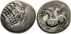 Noricum, Celts Tetradrachm, Gjurgjevac type Noricum, Kelten Tetradrachme , Typ Gjurgjevac Norikum, Kelti Tetradrachma, Typ Gjurgjevac 8,21 g, 20-21 mm, Ag, Lanz 174-190, Flesche 584, VF / VF