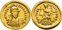 Roman Empire / Römische Kaiserzeit Theodosius II, Roman Empire Solidus Officina I Theodosius II., Römische Kaiserzeit Solidus Offizin I Theodosius II., Římské císařství Solidus Oficína I Konštantinopo