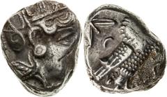 Ancient Greece / Griechenland Athens, Ancient Greece Tetradrachm (353-294 BC) Traces of corrosion Scratches Athen, Griechenland Tetradrachme (353-294 v. Chr.) Korosionsspuren Kratzer Atény, Staroveké 