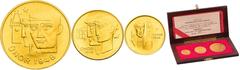 Period after 1918 / Zeitraum nach 1918 Czechoslovakia (1960 - 1989), Period after 1918 Set of gold Medals 1968 (3 pcs), February 1948 - 1968 (5 Ducats, 3 Ducats, Ducat) Original case Minted only 200 s