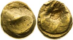 Celts / Kelten Bohemia, Celts Stater (2nd/1st century BC). Muschel type Origin in collection Hans Freiherr von Koblitz, Eugen Wankmüller. Rare! Böhmen, Kelten Stater (2./1. Jh. v. Chr.). Muscheltyp Au