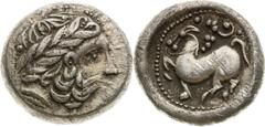 Celts | Kelten Serbia, Scordisci, Celts Tetradrachm (3rd/2nd century BC). Helmschweifreiter type Traces of corrosion. Little scratches. Serbien, Skordisker, Kelten Tetradrachme (3./2. Jh. v. Chr.). Ty