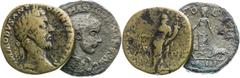 Roman Empire | Römische Kaiserzeit Convolutes, Roman Empire Sestertius, AE 30 (2 pcs). Commodus (166/180-192), Gordianus III (238-244) Konvolute, Römische Kaiserzeit Sesterz, AE 30 (2 St.). Commodus (
