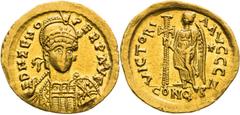 Roman Empire | Römische Kaiserzeit Zeno, Roman Empire Solidus. Constantinople. Lightly weakly struck.. Zeno, Römische Kaiserzeit Solidus. Konstantinopel. Leichte Prägeschwäche.. Zenon, Římské císařstv