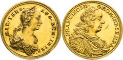 House of Habsburg | RDR Maria Theresa, House of Habsburg Gold medal 1753 (Ducat). Visit of the new mint in Vienna. Vienna. Maria Theresia, RDR Goldmedaille 1753 (Dukat). Besuch im neuen Münzhaus in Wi