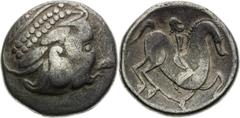 Celts | Kelten Pannonia and Balkan, Celts Tetradrachm. Kinnlos type Nice patina.. Pannonien und Balkan, Kelten Tetradrachme. Typ Kinnlos Schöne Patina.. Panonie a Balkán, Kelti Tetradrachma. Typ Kinnl