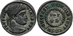 Roman Empire | Römische Kaiserzeit Constantinus, Roman Empire Follis. Siscia. Rests of silver application. Constantinus, Römische Kaiserzeit Follis. Siscia. Reste von Silbersud.. Constantinus, Římské 