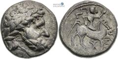 Celts | Kelten Southern Slovakia / Northern Hungary, Celts Tetradrachm (3rd/2nd century BC). Audoleonmonogramm type Light traces of corrosion. Südslowakei / Nordungarn, Kelten Tetradrachme (3./2. Jh. 