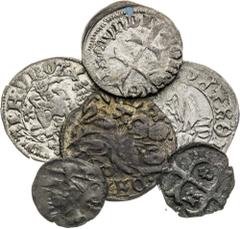 Hungary - Elected Kings | Ungarn - gewählte Könige Mixed lots, Hungary - Elected Kings Silver coins (6 pcs). 4x Denar. 2x Obol (6 pcs) Konvolute, Ungarn - gewählte Könige Silber Münzen (6 Stk). 4x Den