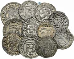 House of Habsburg | RDR Ferdinand I, House of Habsburg Silver coins (11 pcs). 7x Denar, 1x Obol, 3x Weisspfenning (11 pcs) Ferdinand I., RDR Silber Münzen (11 Stk). 7x Denar, 1x Obol, 3x Weisspfenning