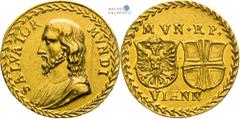 House of Habsburg | RDR Ferdinand II, House of Habsburg Gold medal (10 Ducat). Salvator Mvndi - Gift of the Vienna town. Vienna. (after 1616, before 1663) Very rare! Ferdinand II., RDR Goldmedaille (1
